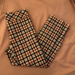 Plaid Elastic Pant